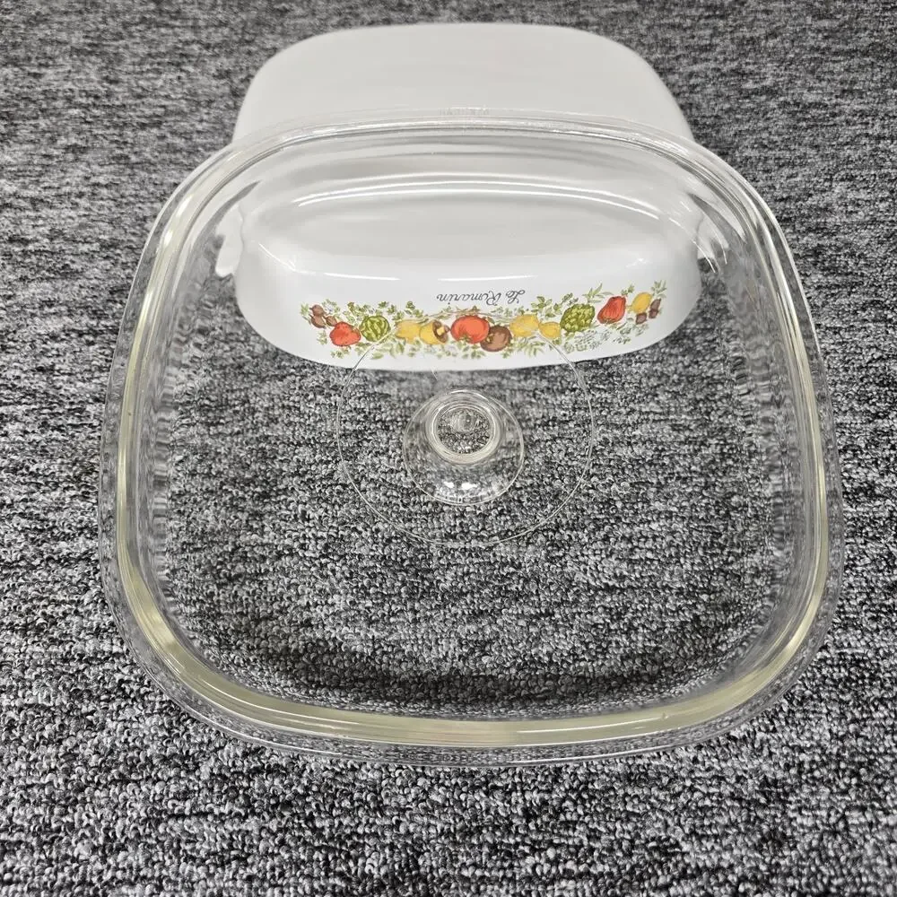 Corning Ware A-10-B Le Romarin 10x10x2 Sq Casserole Dish Spice Of Life W/ Lid